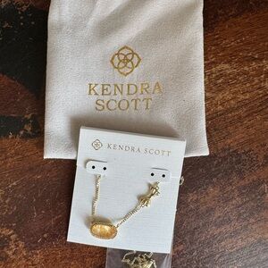 Kendra Scott x LoveShackFancy Bow Gold Elisa Necklace